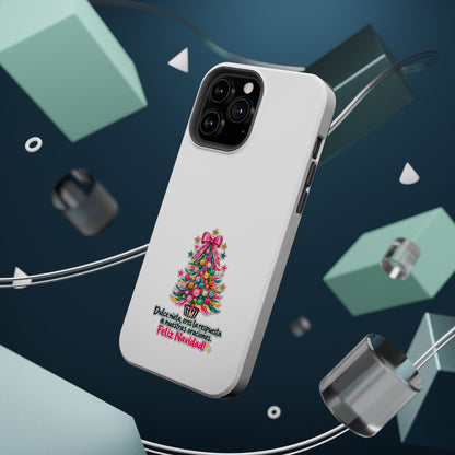 Spanish| Christmas Tree Phone Case - "Feliz Navidad" Spanish Holiday Magnetic Impact-Resistant Case