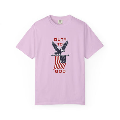Duty to God Eagle American Flag T-Shirt