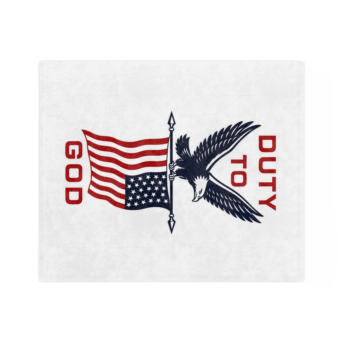 Duty to God American Eagle Blanket