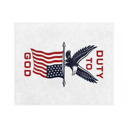 Duty to God American Eagle Blanket