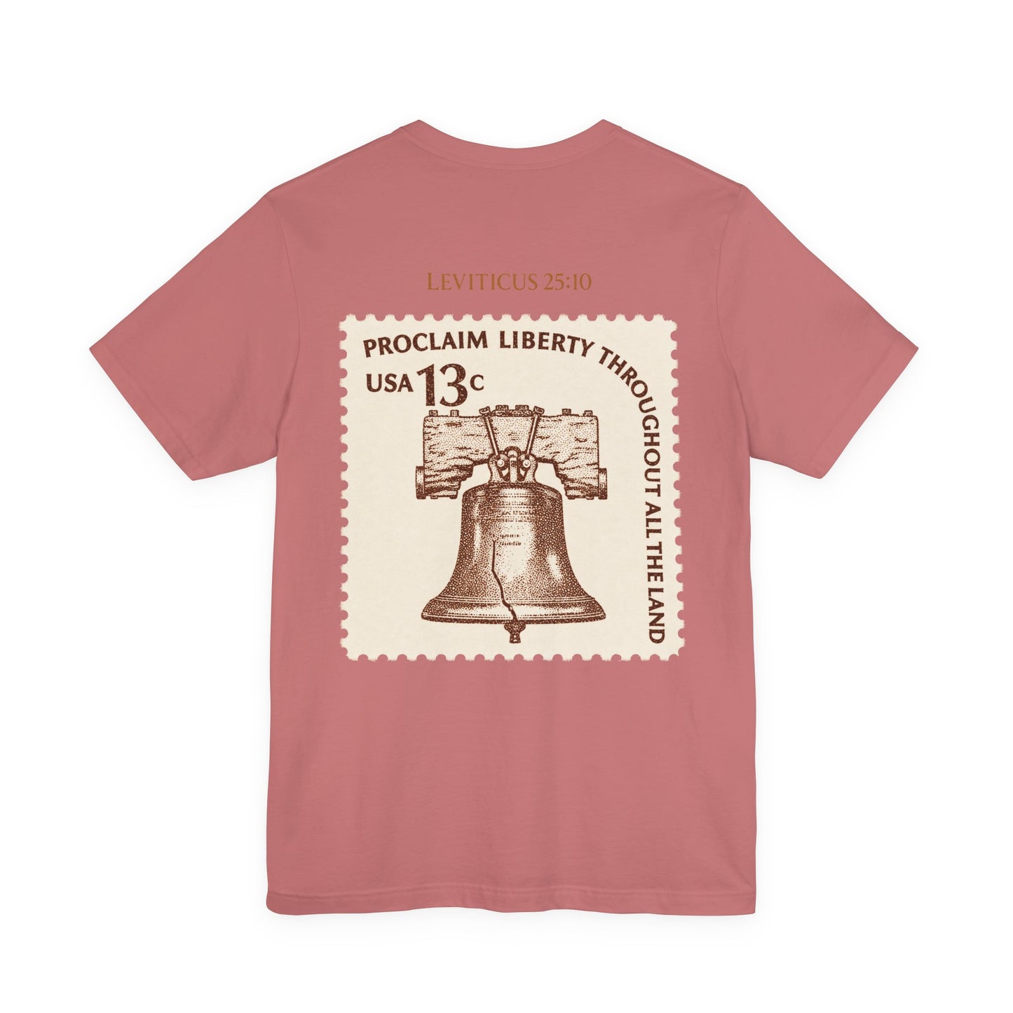 Liberty Stamp T‑Shirt — Vintage 13 Liberty Bell Graphic Tee