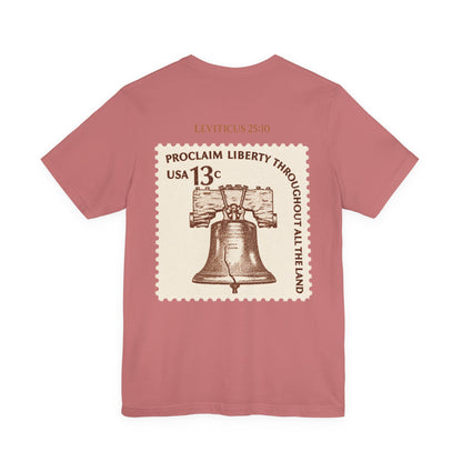 Liberty Stamp T‑Shirt — Vintage 13 Liberty Bell Graphic Tee