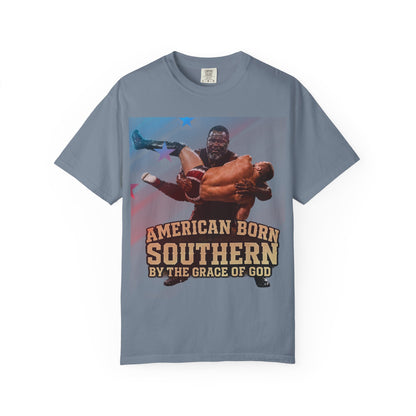 Southern Born T-Shirt — "American Born Southern by the Grace of God" Graphic Tee