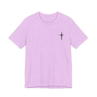 Christian Cross T-Shirt — “By His Wounds We Are Healed” Isaiah 53:5 Inspirational Tee