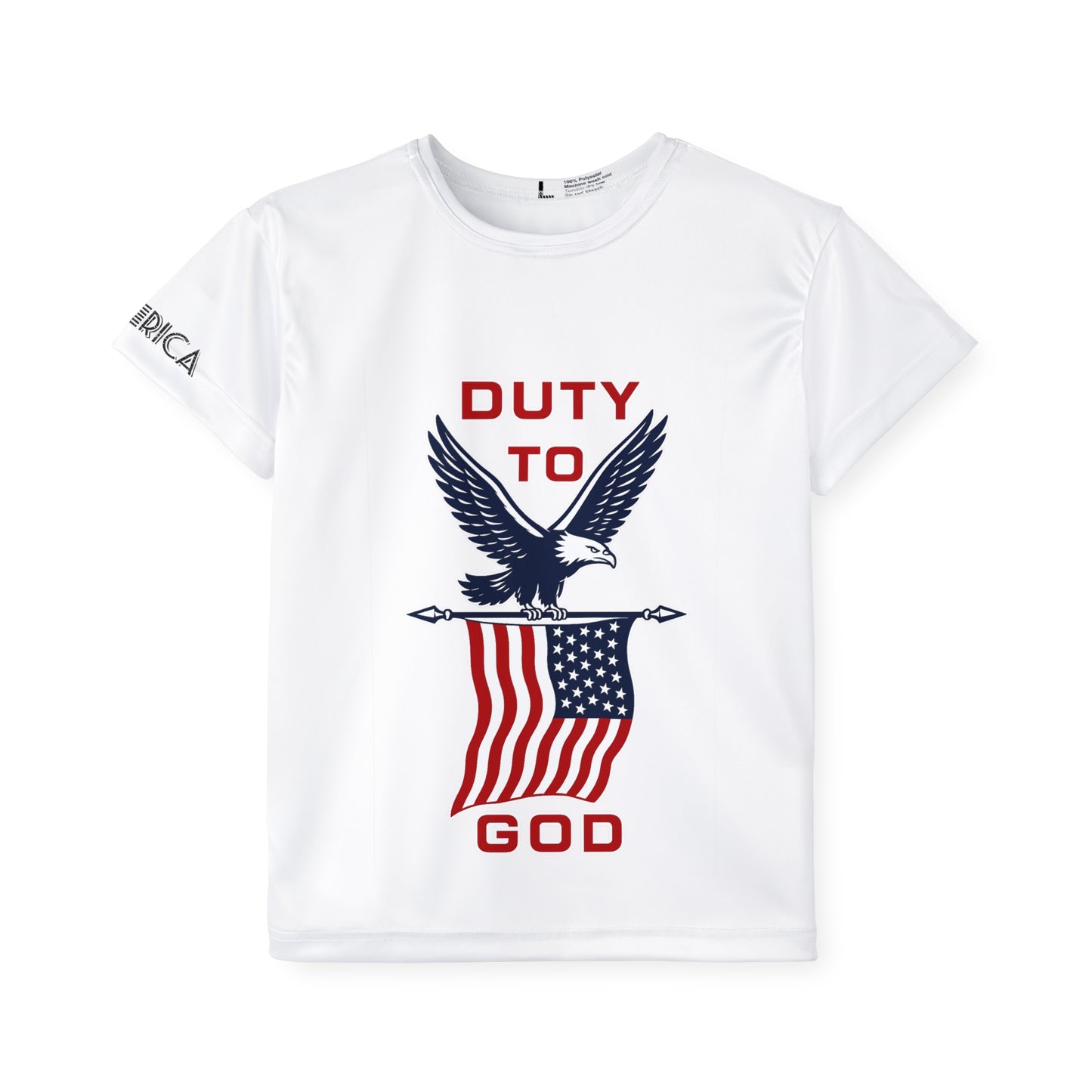 Kids Jersey - "Duty to God" Patriotic America 250 Eagle T-Shirt
