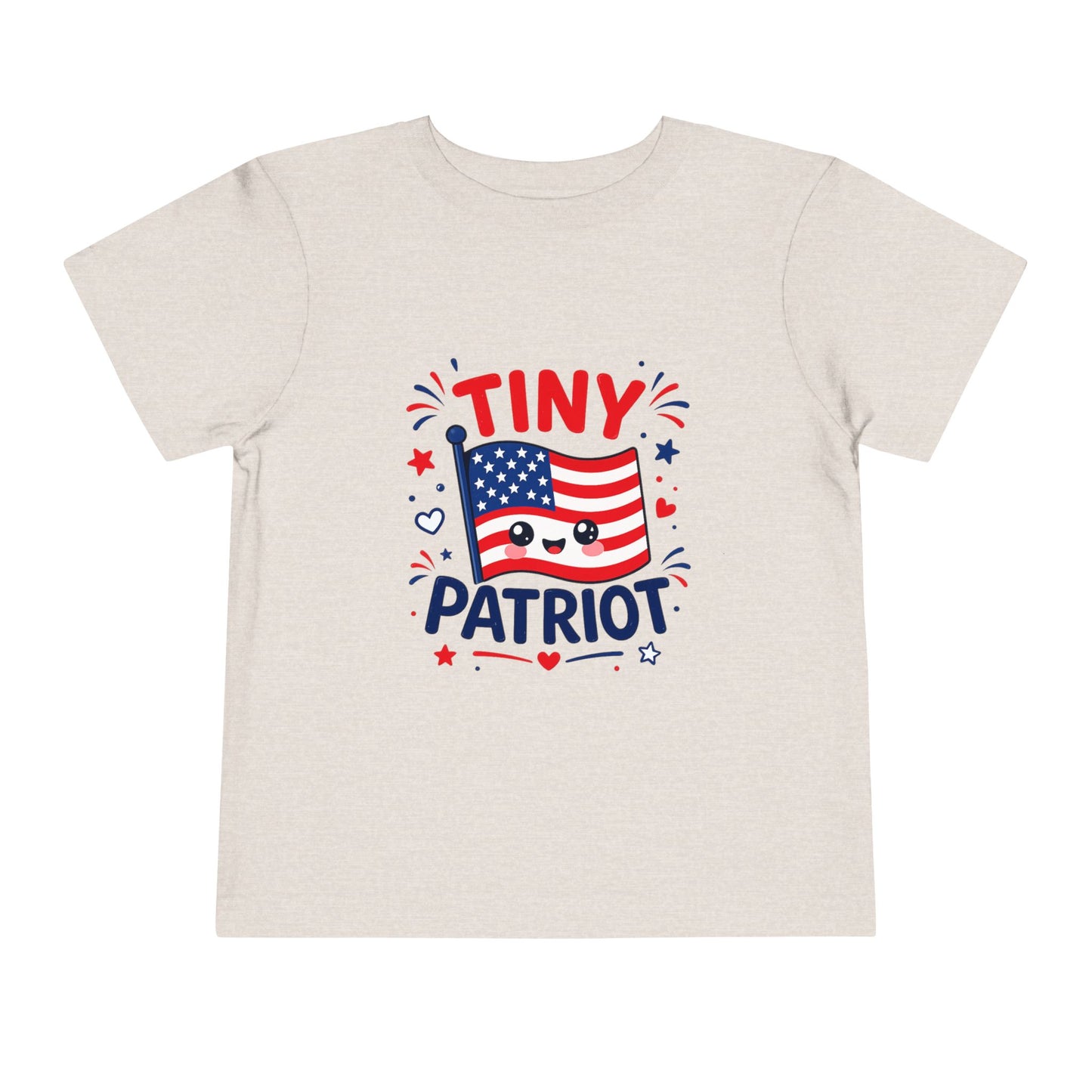 Tiny Patriot Toddler Tee – Cute American Flag 4th of July Shirt