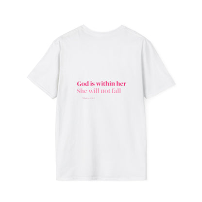 Christian Inspirational T-Shirt — “I am a child of God” Pink Scripture Tee