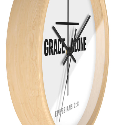 Prayer Cross Wall Clock — 'Our Father in Heaven' Inspirational Christian Clock