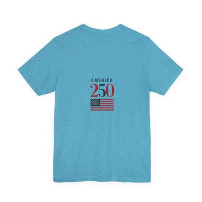 Stand for the Flag, Kneel for the Cross Tee — America 250 Patriotic T‑Shirt