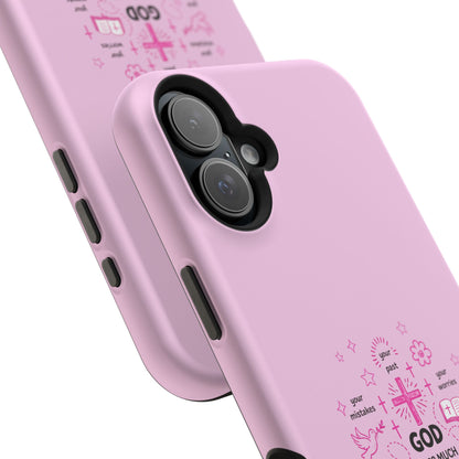 Pink Faith Phone Case — "God Is So Much Bigger Than..." Magnetic Impact-Resistant Case
