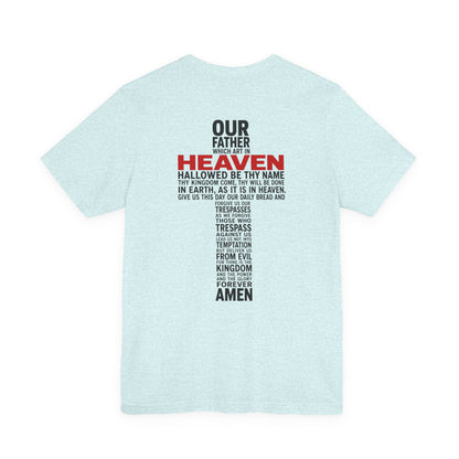 Matthew 6 Prayer Cross Tee — Our Father Lord's Prayer Christian T-Shirt