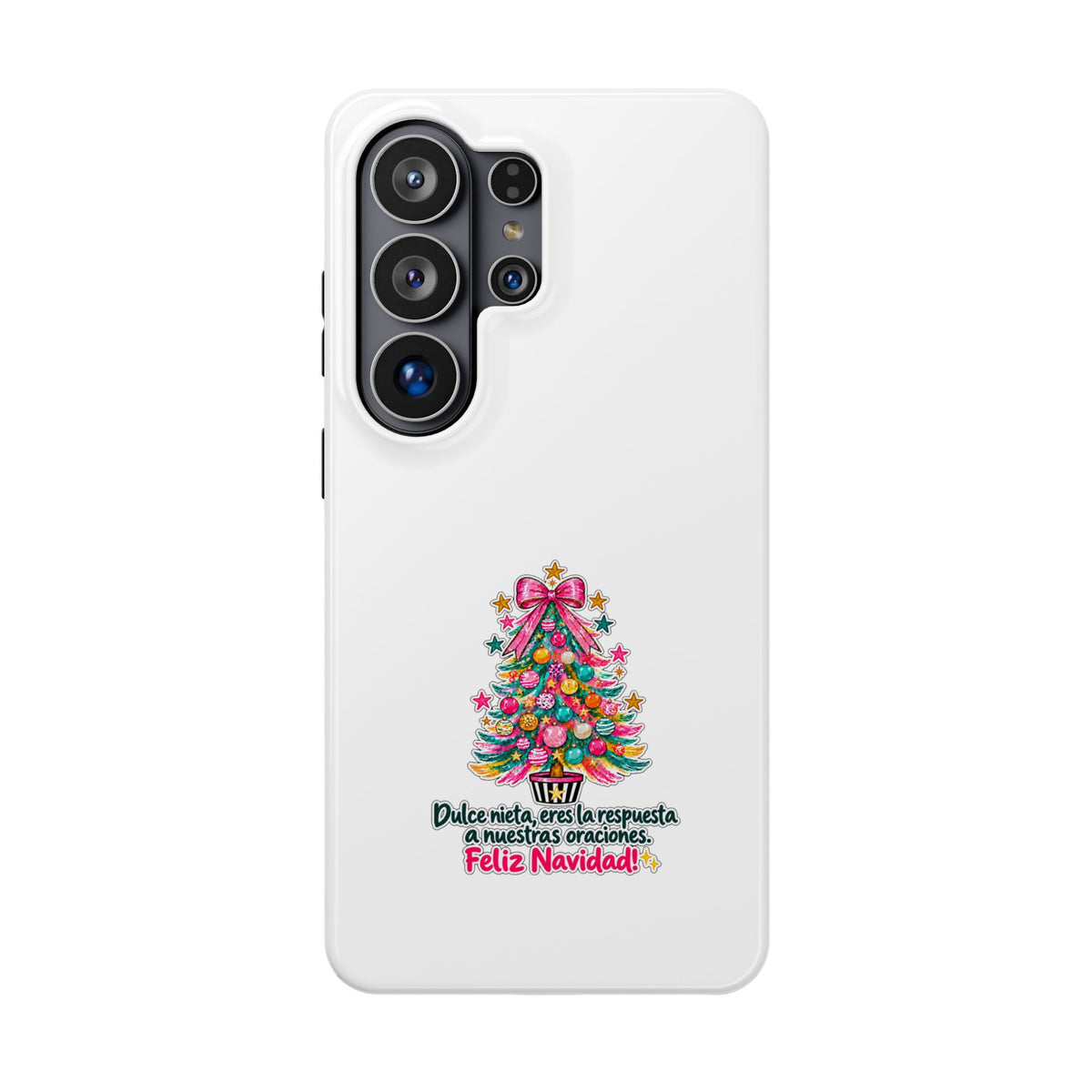 Spanish| Christmas Tree Phone Case - "Feliz Navidad" Spanish Holiday Magnetic Impact-Resistant Case