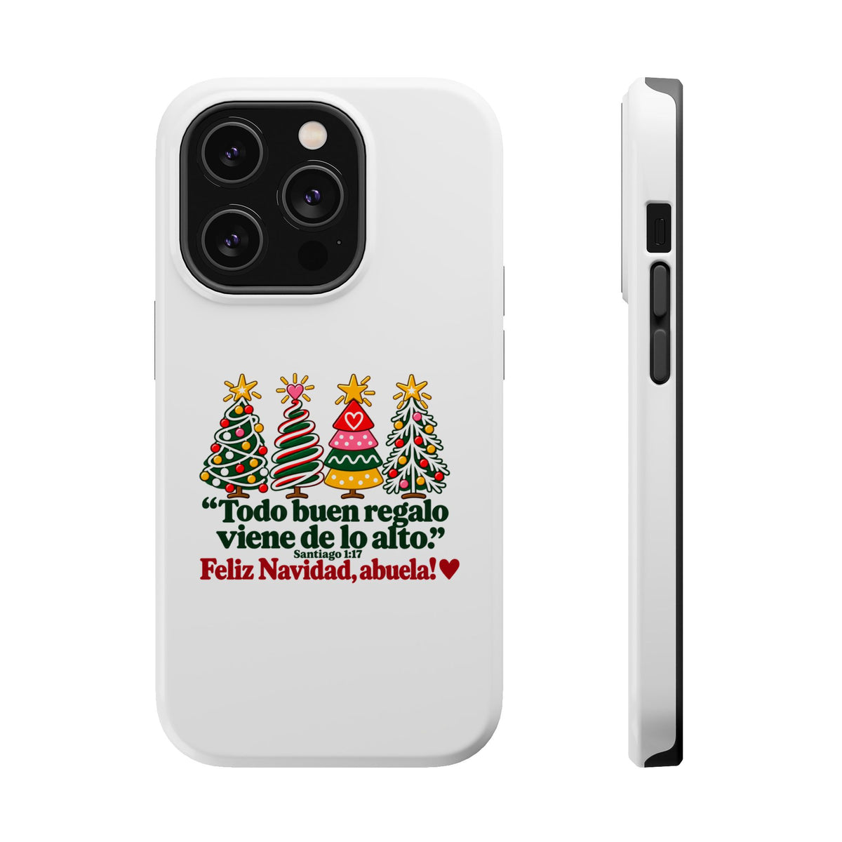 Christmas Grandma Phone Case — “Todo buen regalo viene de lo alto” Magnetic Impact-Resistant Case