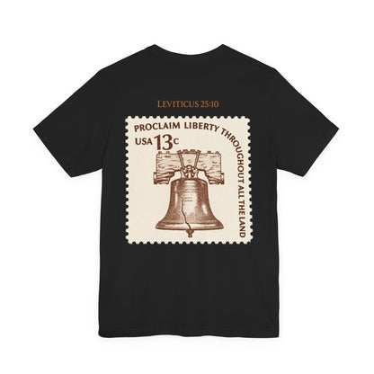 Liberty Stamp T‑Shirt — Vintage 13 Liberty Bell Graphic Tee