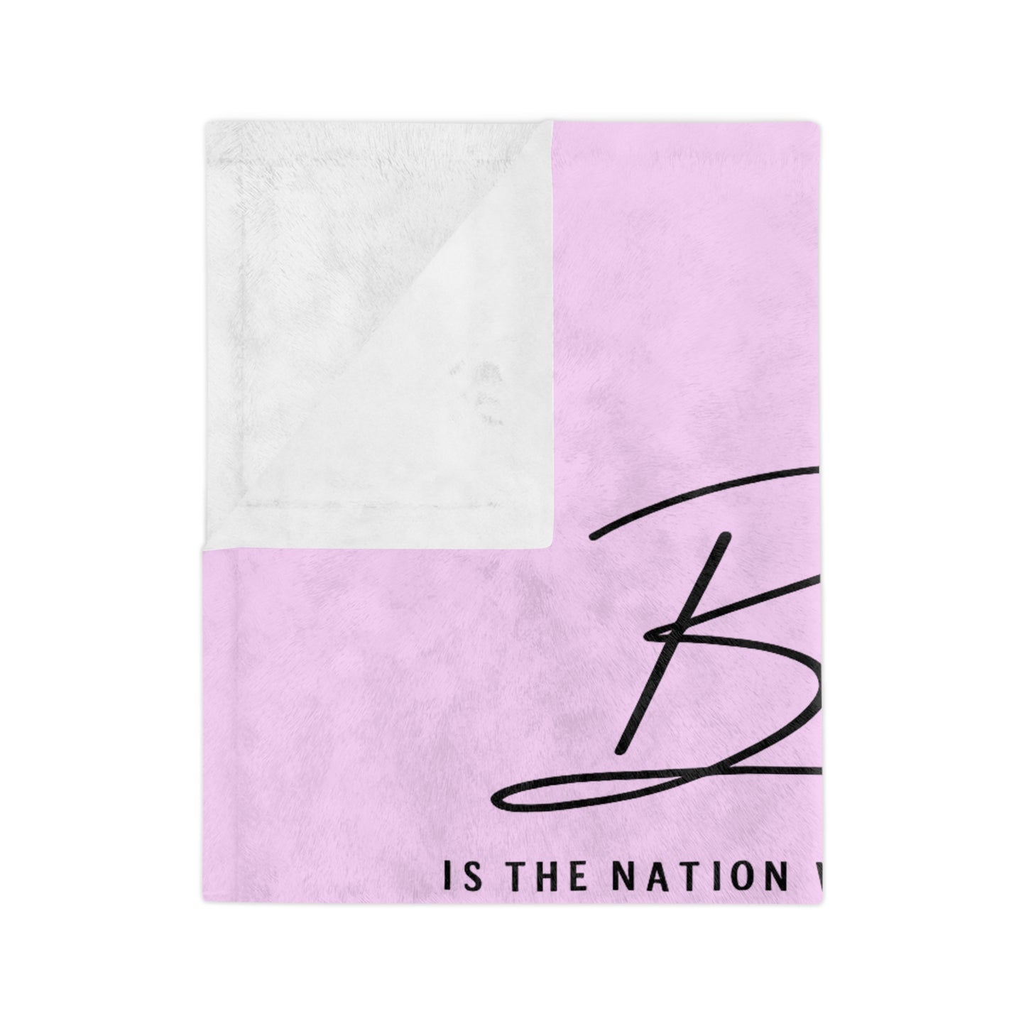 Blessed Psalm 33:12 Velveteen Blanket — Soft Christian Throw