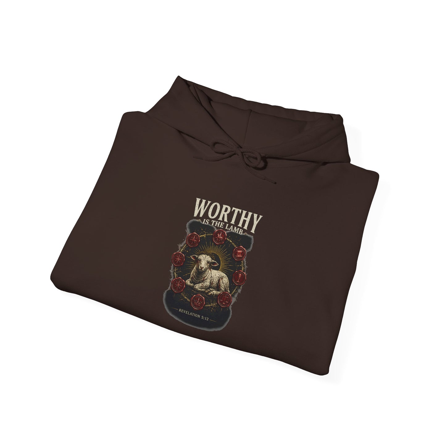 Worthy of the Lamb double print Hoodie – Christian Sheep & Roses Gospel Pullover
