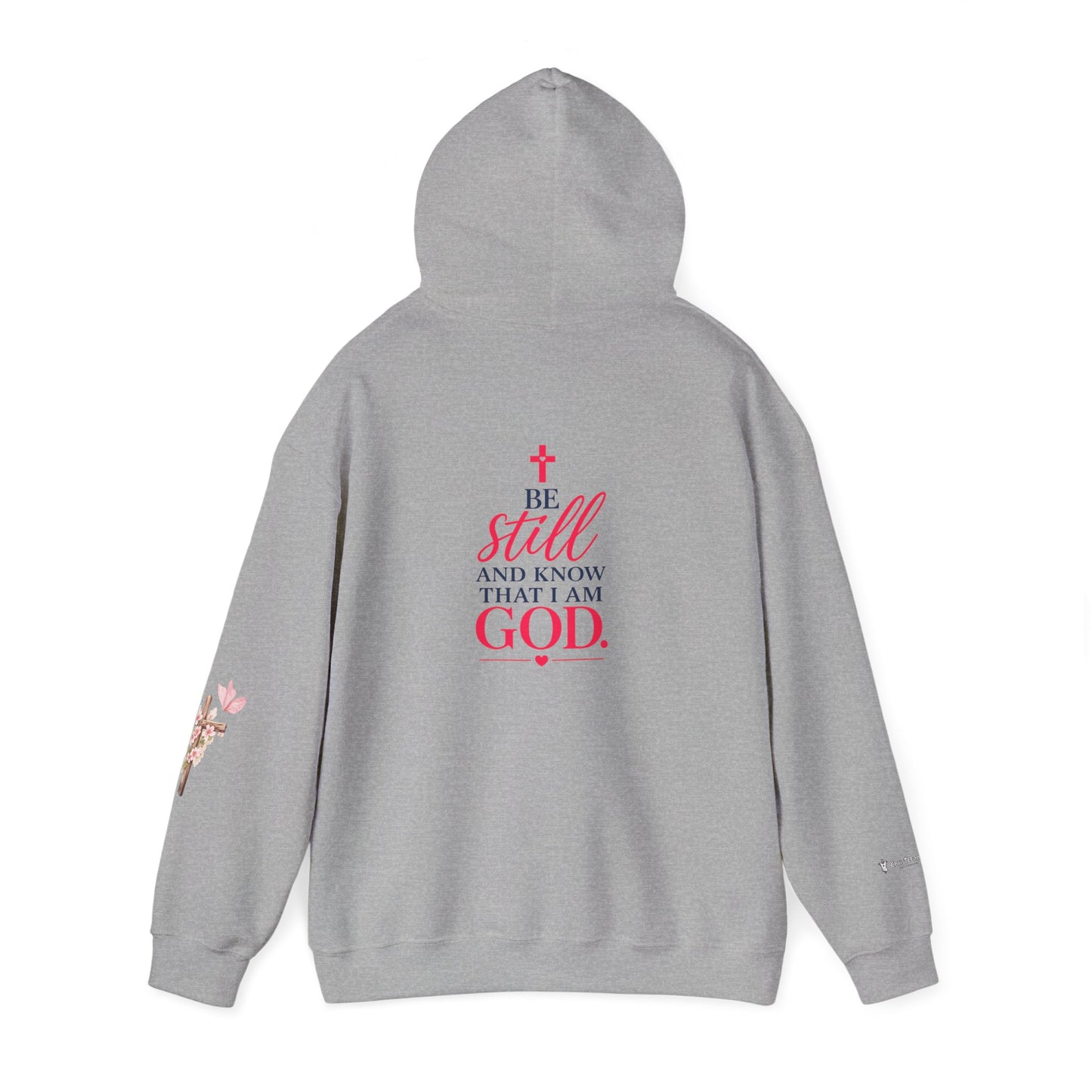 Christian Hoodie — "Be Still and Know" Inspirational Girls' Faith Sweatshirt