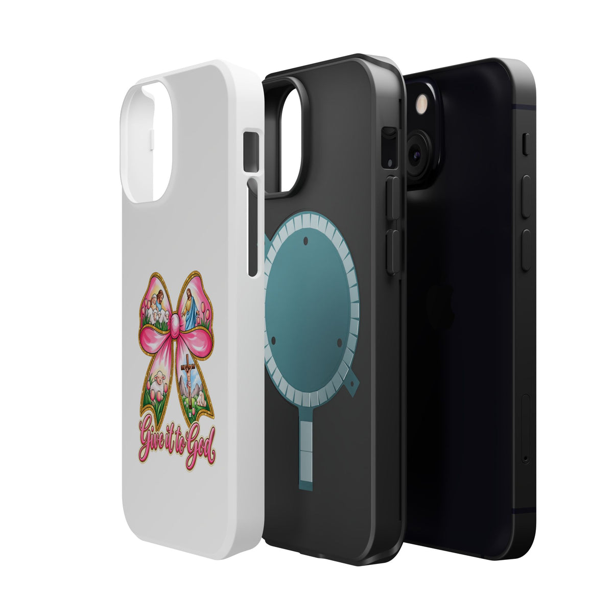 Give It to God Phone Case — Floral Bow Christian iPhone Cover