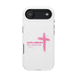 Phone Case — "God is within her, She will not fall" Pink Cross Magnetic Impact-Resistant Case