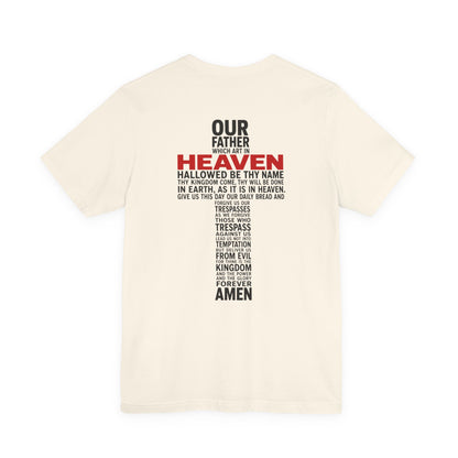 Matthew 6 Prayer Cross Tee — Our Father Lord's Prayer Christian T-Shirt