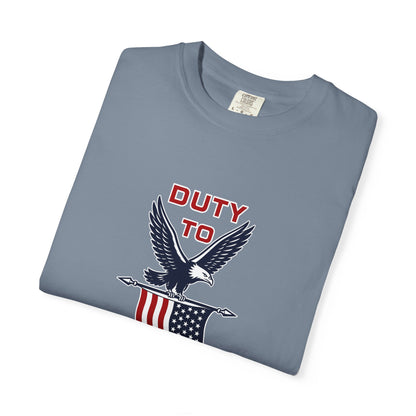 Duty to God Eagle American Flag T-Shirt