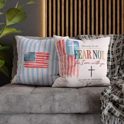 Faith Pillow: "Fear Not, For I Am With You" Isaiah 41:10 Decorative Throw Pillow