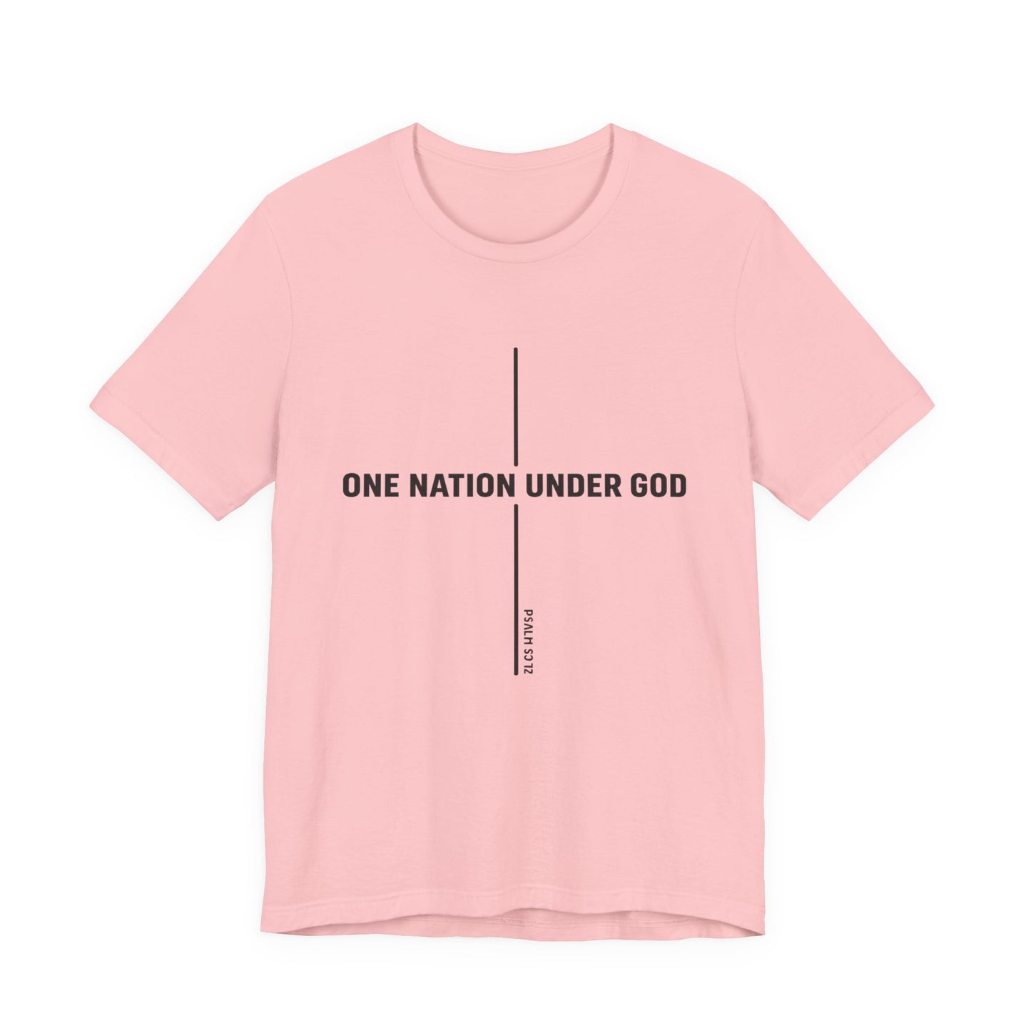 Christian Fish Tee — Small Circular 'JESUS' Design, Faith Graphic Shirt