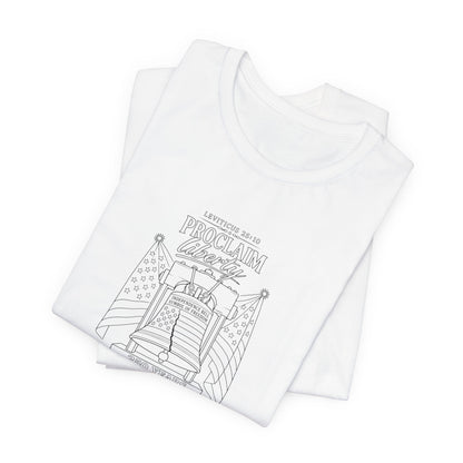 Leviticus 25:10 Tee – Minimalist Bible Verse Christian T-Shirt