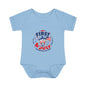 Baby Bodysuit – "My First 4th of July" Patriotic Infant Onesie