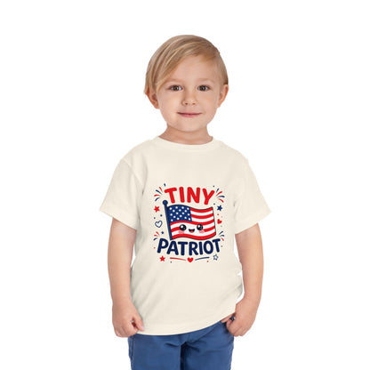 Tiny Patriot Toddler Tee – Cute American Flag 4th of July Shirt