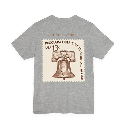 Liberty Stamp T‑Shirt — Vintage 13 Liberty Bell Graphic Tee