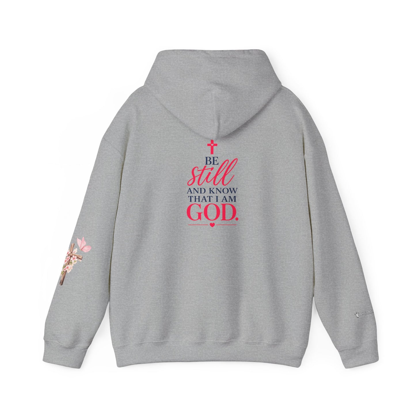 Christian Hoodie — "Be Still and Know" Inspirational Girls' Faith Sweatshirt