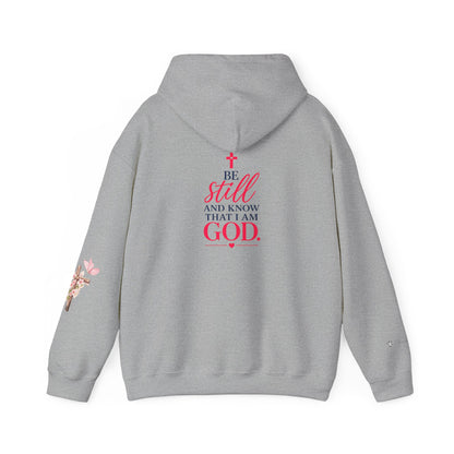 Christian Hoodie — "Be Still and Know" Inspirational Girls' Faith Sweatshirt