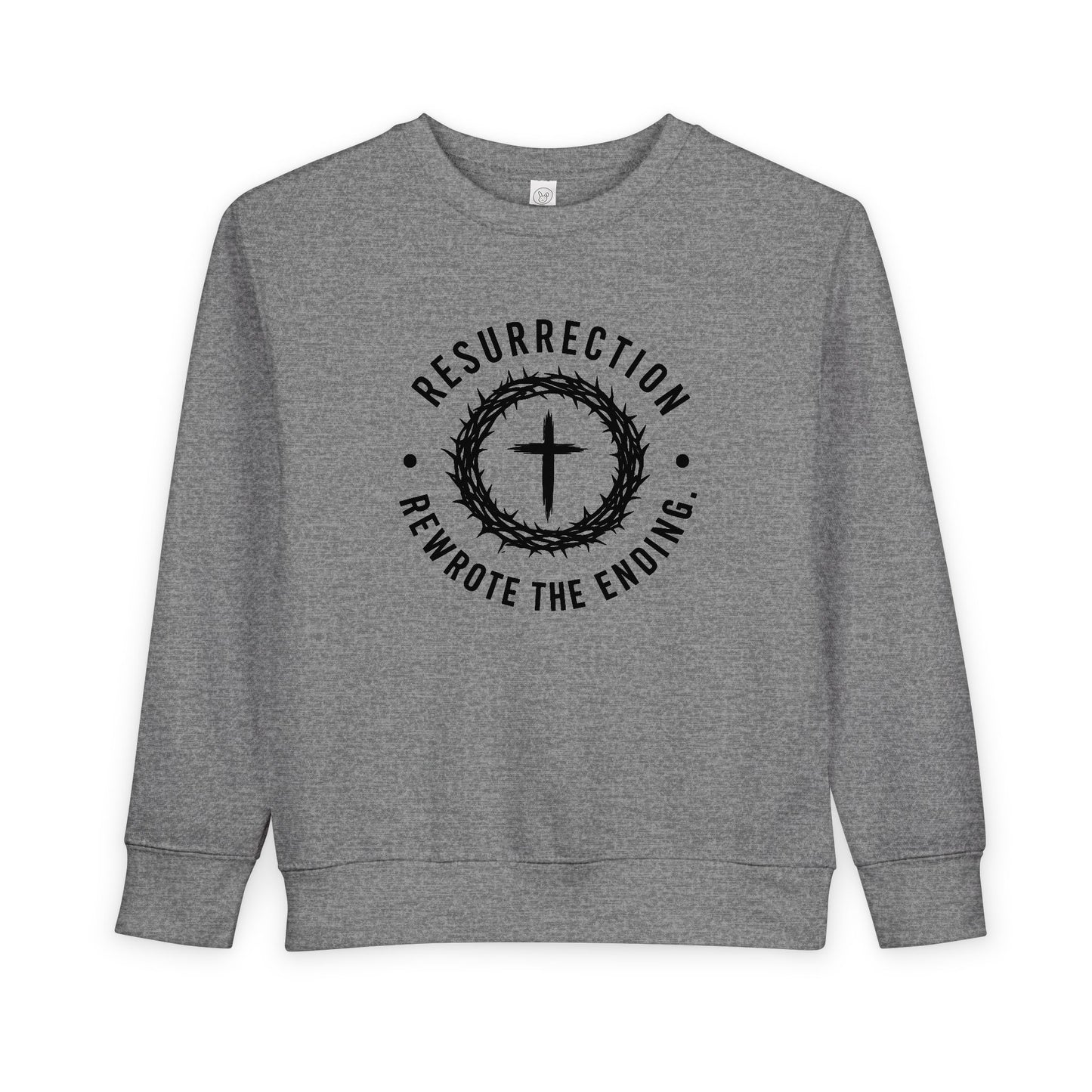 Resurrection Cross Toddler Sweatshirt — Religious Easter Kids Pullover