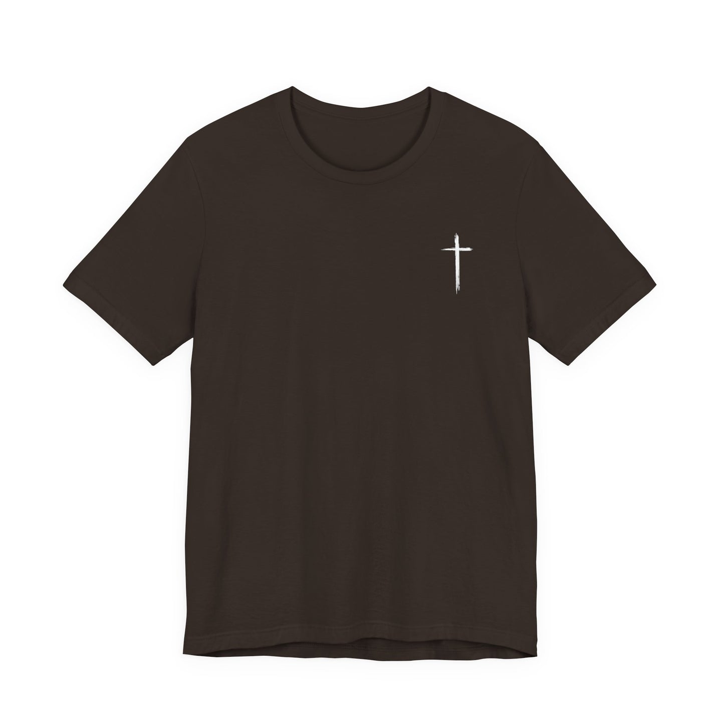 Christian T-Shirt — "When I Am Weak He Is Strong" Cross Tee