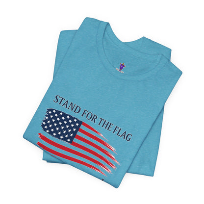 Stand for the Flag, Kneel for the Cross Tee — America 250 Patriotic T‑Shirt