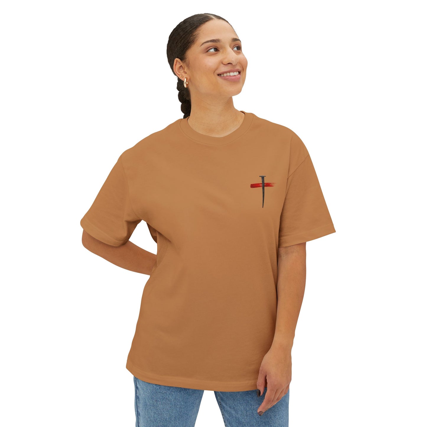 UNISEX BOXY TEE John 14:8 Faith Tee — “If God Is All You Have, You Have All You Need” Oversized TEE