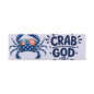 Patriotic Crab Canvas — "Holy Crab God Is Good" Wall Art