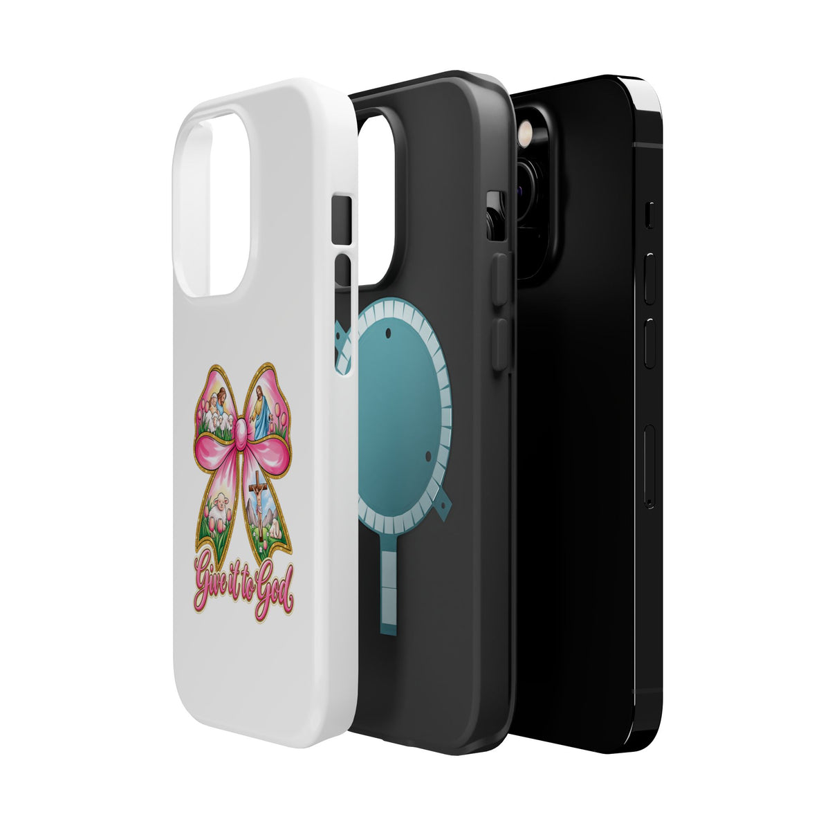 Give It to God Phone Case — Floral Bow Christian iPhone Cover