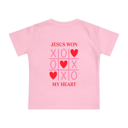 Baby T-Shirt — "Made for a Purpose" Rainbow & "Jesus Won My Heart" Christian Tee