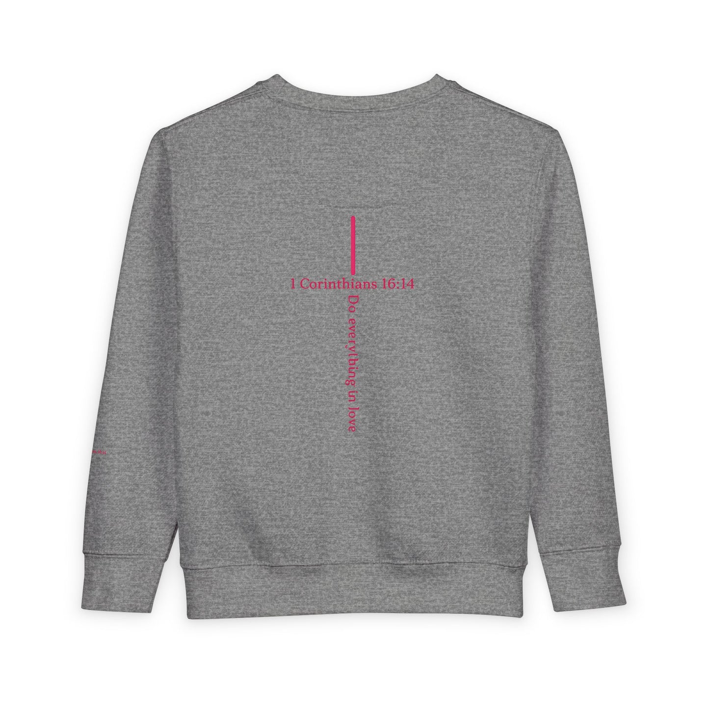 Toddler Sweatshirt — "I Roll With Jesus" Christian Toddler Tee