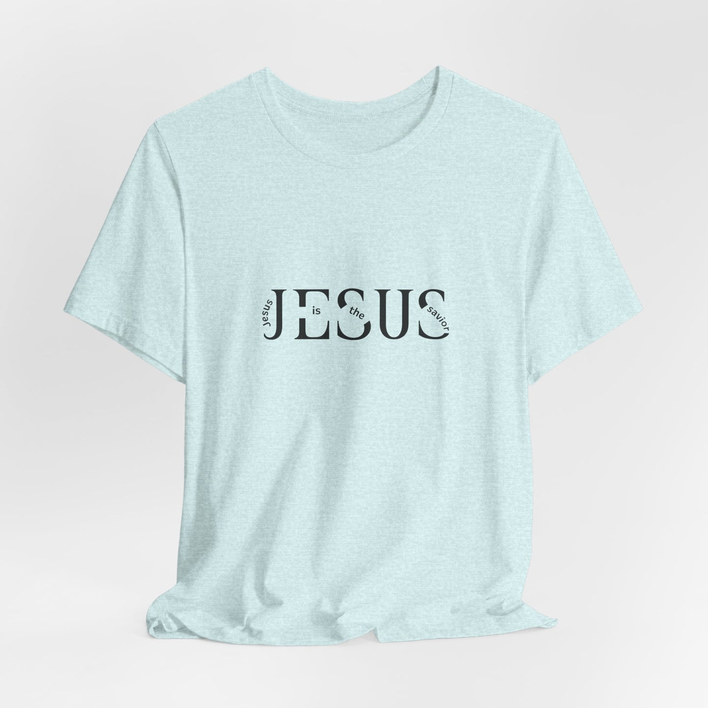 Jesus Minimalist Tee — Distressed Script Christian T-Shirt