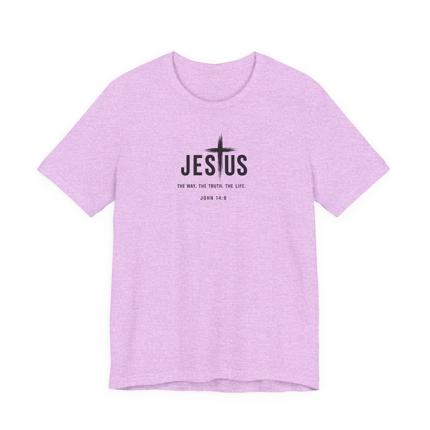 Jesus Cross T‑Shirt - "Jesus: The Way the Truth the Life" Bible Verse Tee (John 14:6)