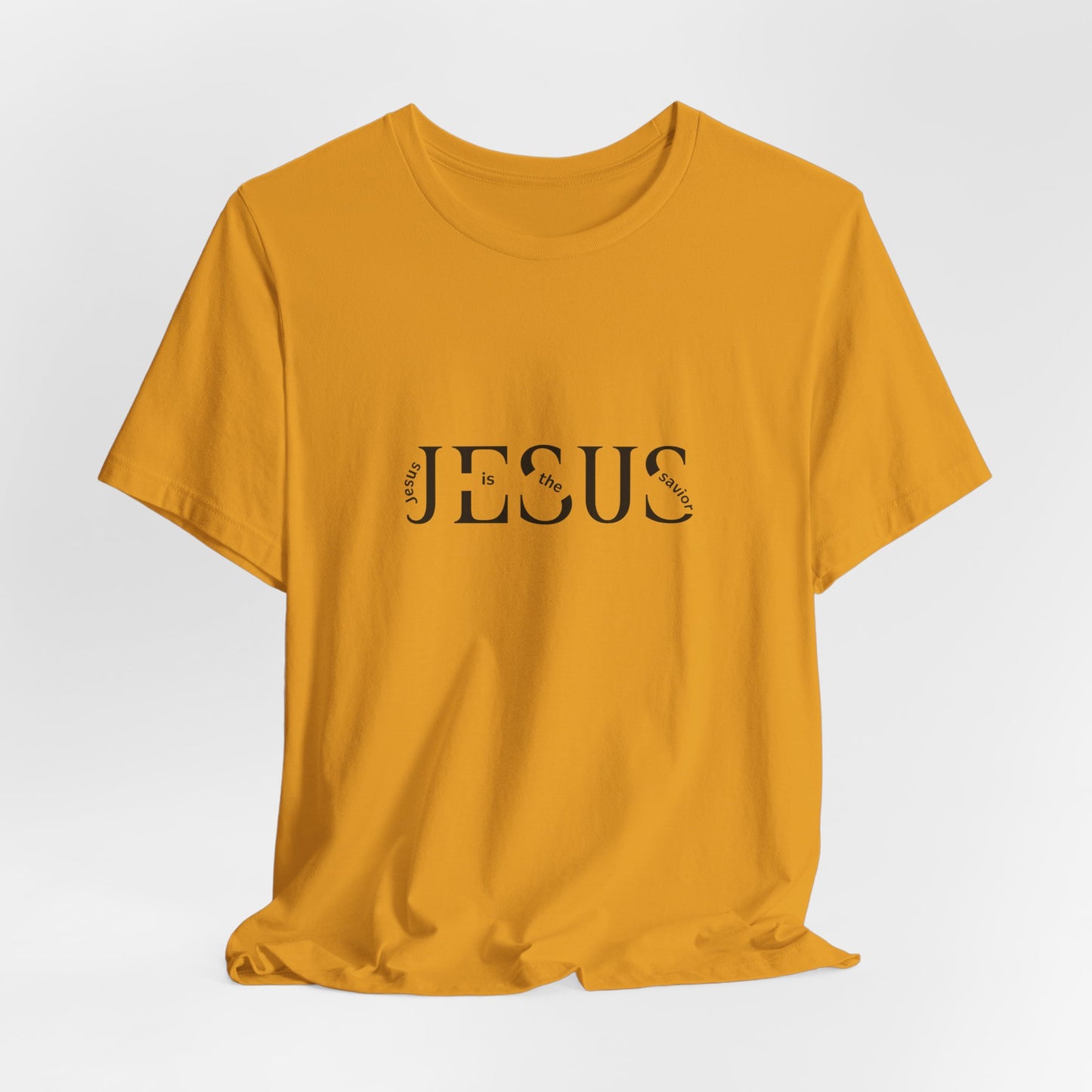 Jesus Minimalist Tee — Distressed Script Christian T-Shirt