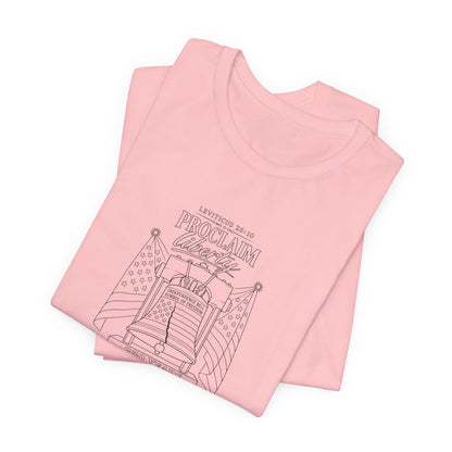 Leviticus 25:10 Tee – Minimalist Bible Verse Christian T-Shirt
