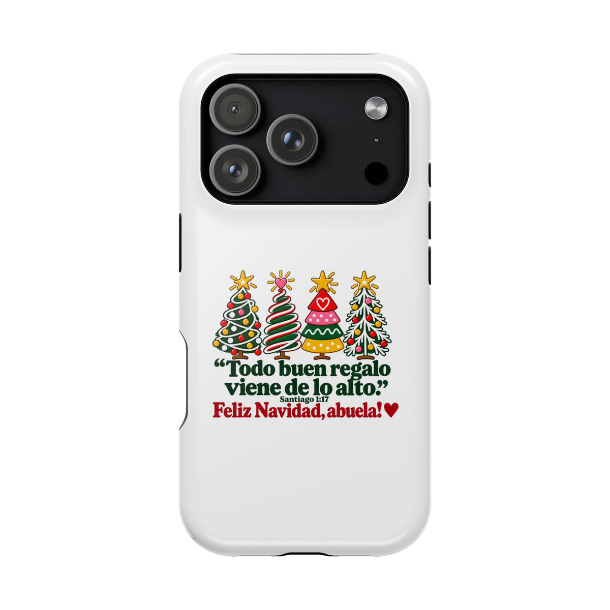 Christmas Grandma Phone Case — “Todo buen regalo viene de lo alto” Magnetic Impact-Resistant Case