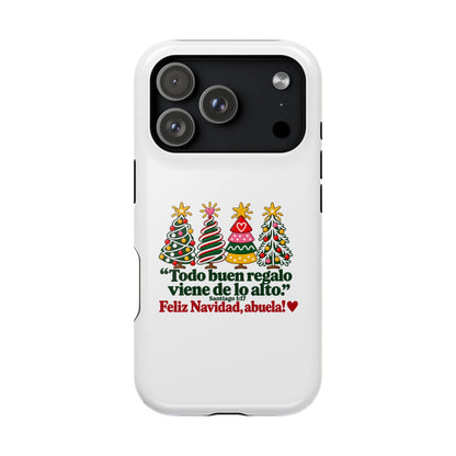 Christmas Grandma Phone Case — “Todo buen regalo viene de lo alto” Magnetic Impact-Resistant Case