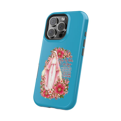 Religious Floral Phone Case — 'Blessed Virgin' Magnetic Impact-Resistant Case