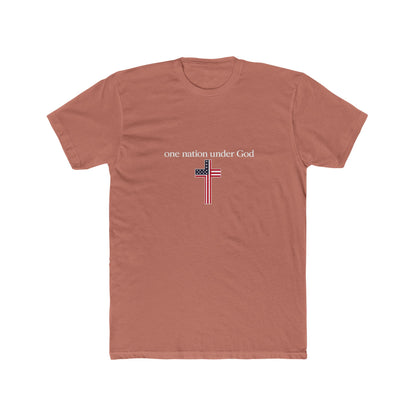 One Nation Under God Cross T-Shirt — Patriotic Christian Tee