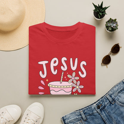 Jesus & Coffee T-Shirt — Cute Pastel Faith Graphic Tee